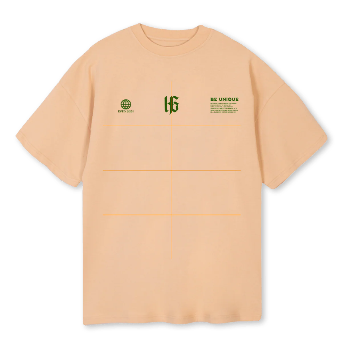 BUNIQBL Sand Oversized Tee.