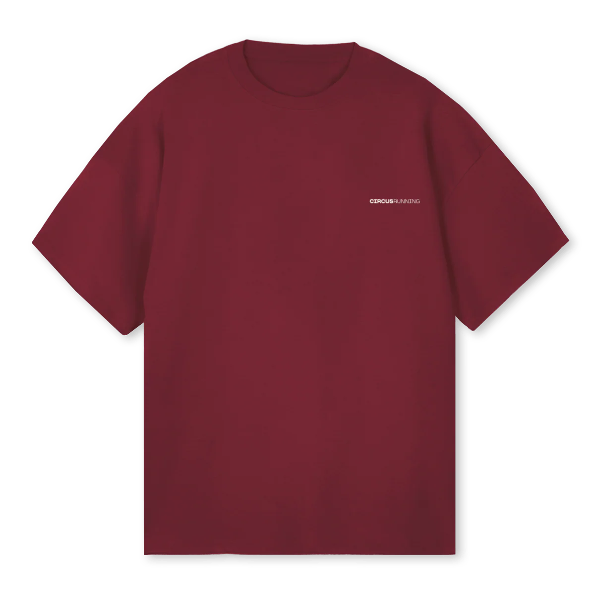 BURGOSCIRCUS Burgundy Oversized Tee.
