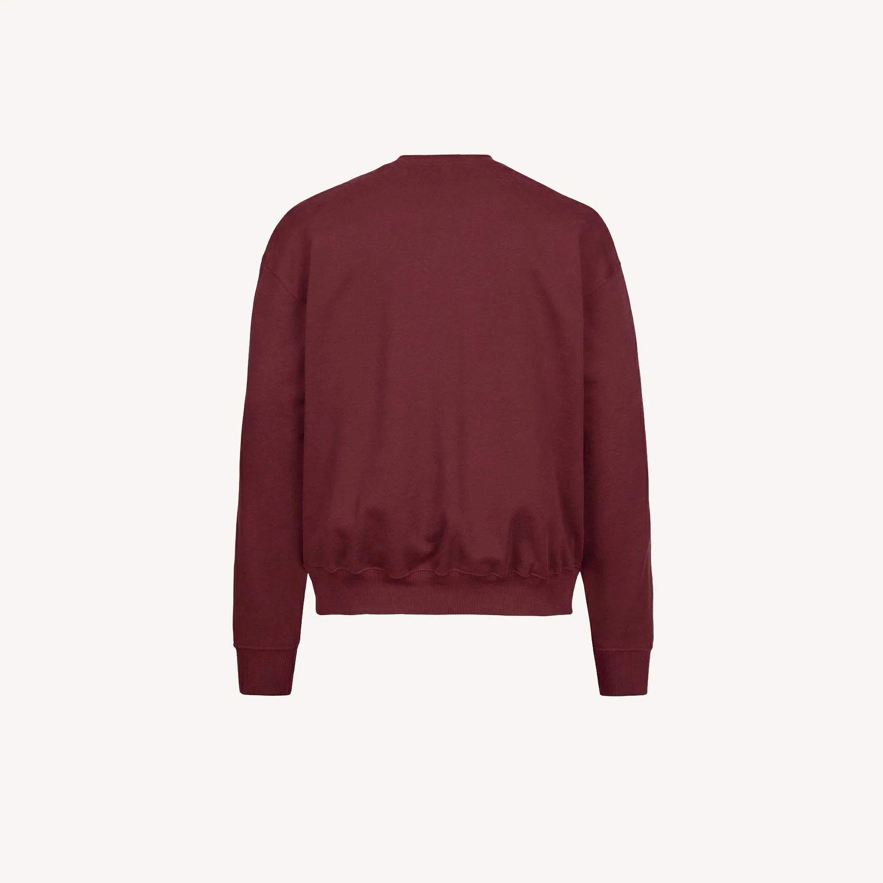 Burgundy Oversized Crewneck Sweater. - Image 10