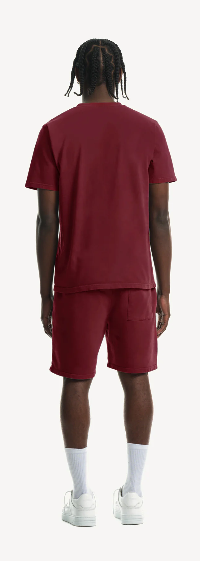 Burgundy Relaxed Sweatshorts. - Image 6