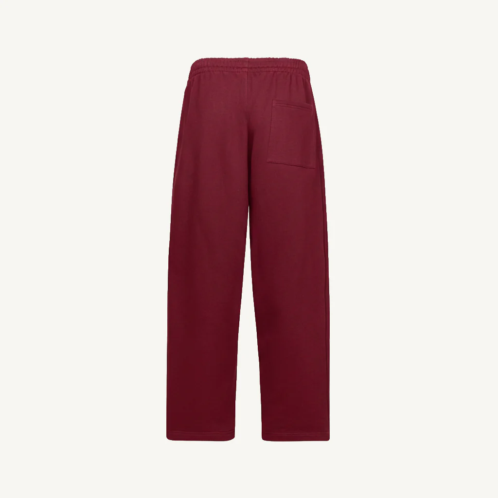 Burgundy Straight-Leg Relaxed Sweatpants. - Image 10
