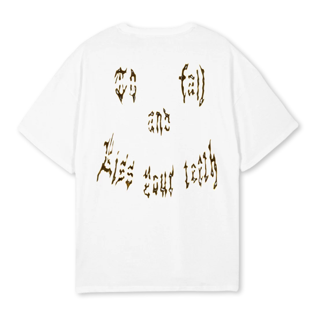 BURNEDSMILEY White Oversized Tee. - Image 2