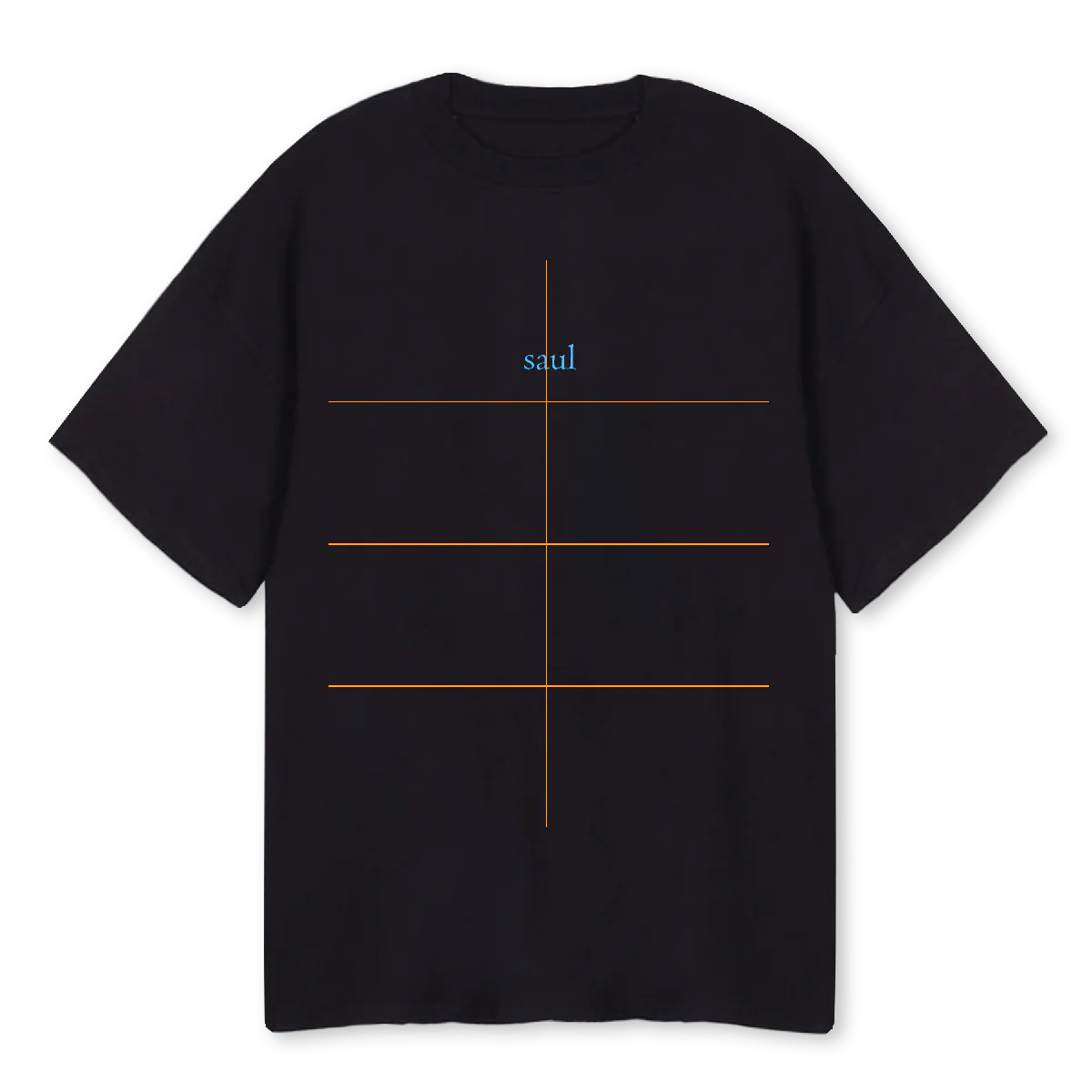 BUTTERFLYB Black Oversized Tee.