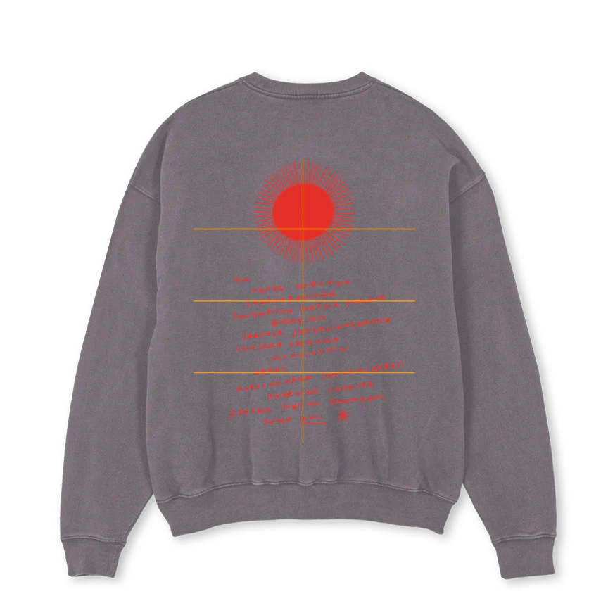 BUZOSOL Pigment Grey Oversized Crewneck Sweater. - Image 2