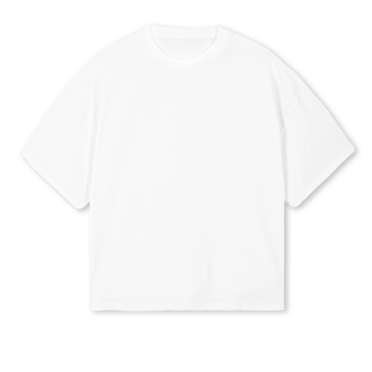 BUZZZ White Oversized Boxy Tee.