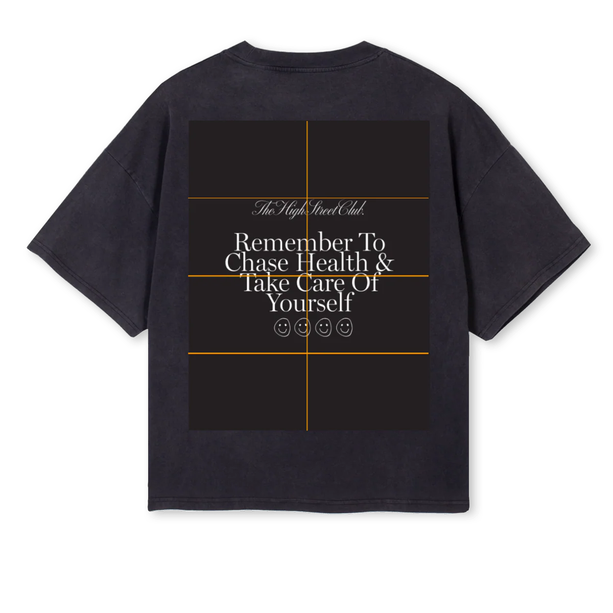 BYGOUTE CHASE HLTH Vintage Black Oversized Boxy Tee. - Image 2