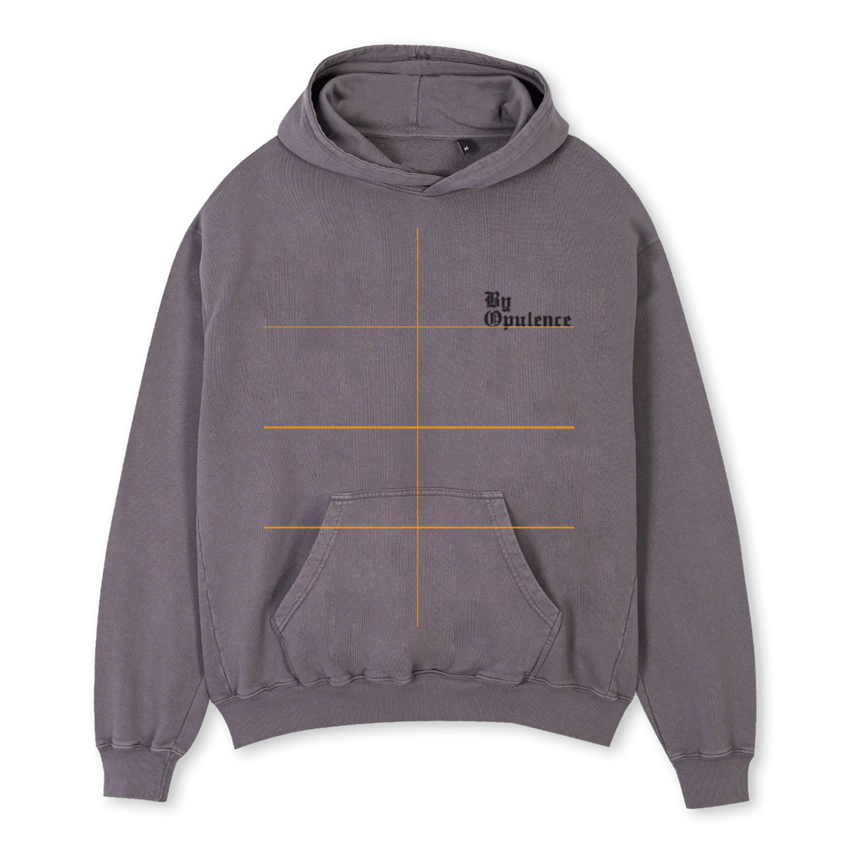 BYOPPIGMENTGRYOH Pigment Grey Oversized Hoodie.
