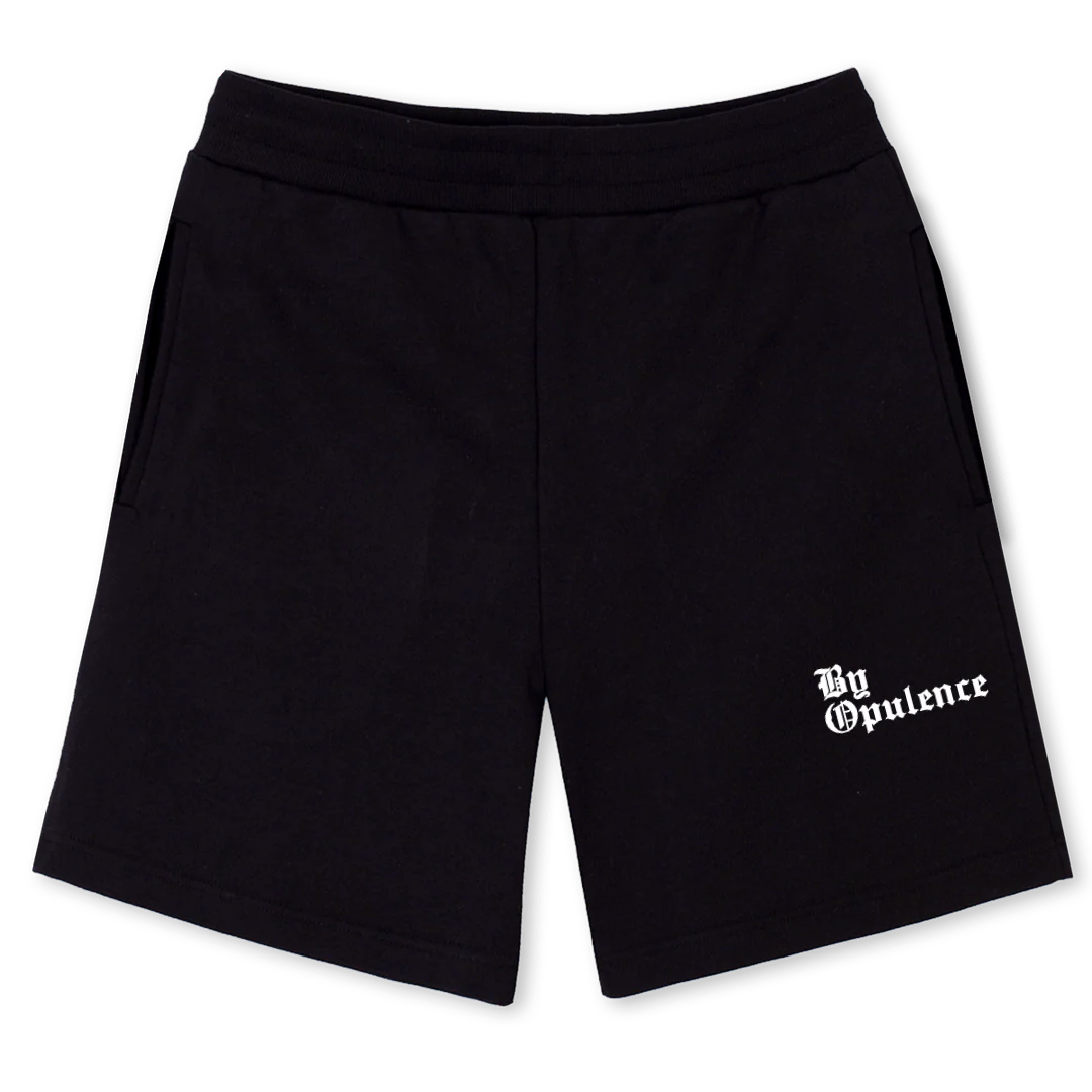 BYOPSHORTS Black Relaxed Sweatshorts.