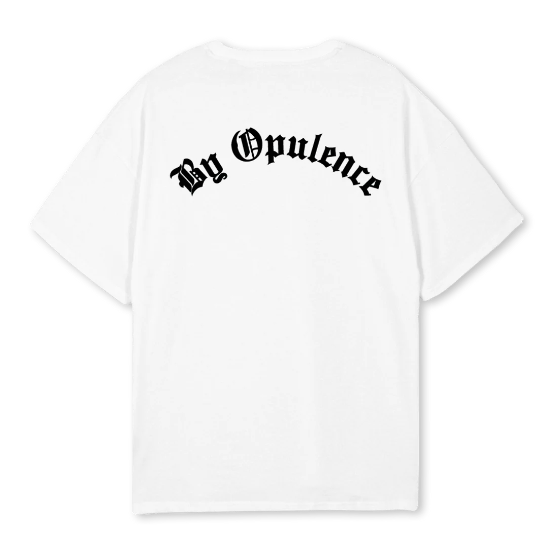 BYOPULENCECURVET White Oversized Tee. - Image 2