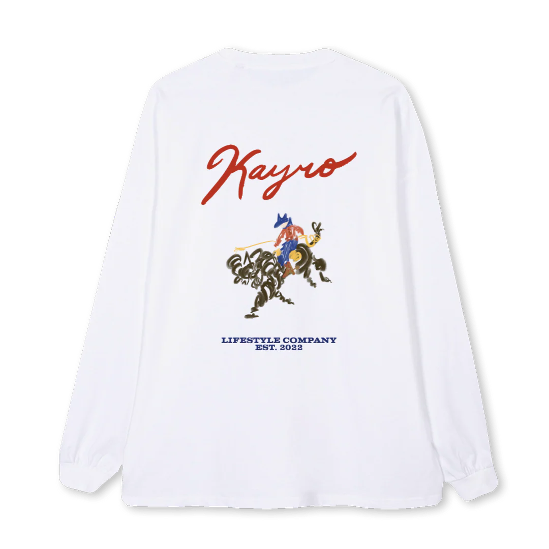 CABALLOT White Oversized LS Tee. - Image 2
