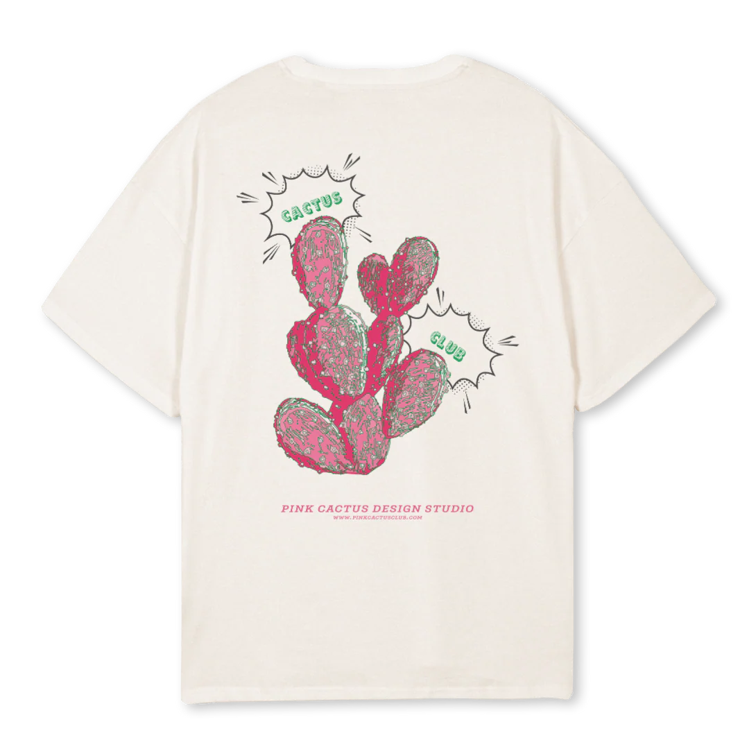 CACTI Vintage White Oversized Tee. - Image 2