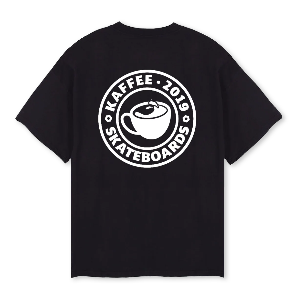 CAFE AMERICANO VENTI Black Oversized Tee.