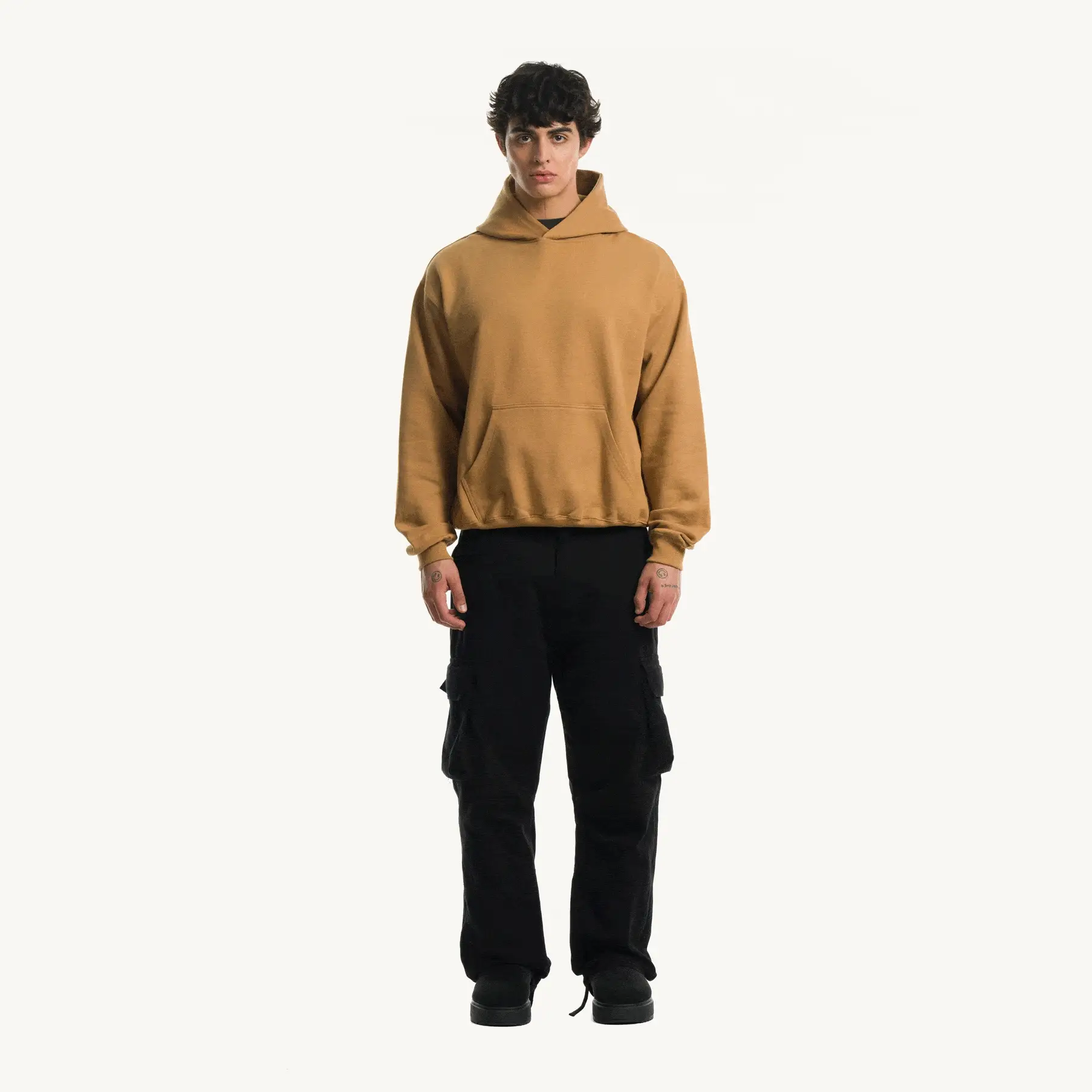 Camel Oversized Hoodie. - Image 3