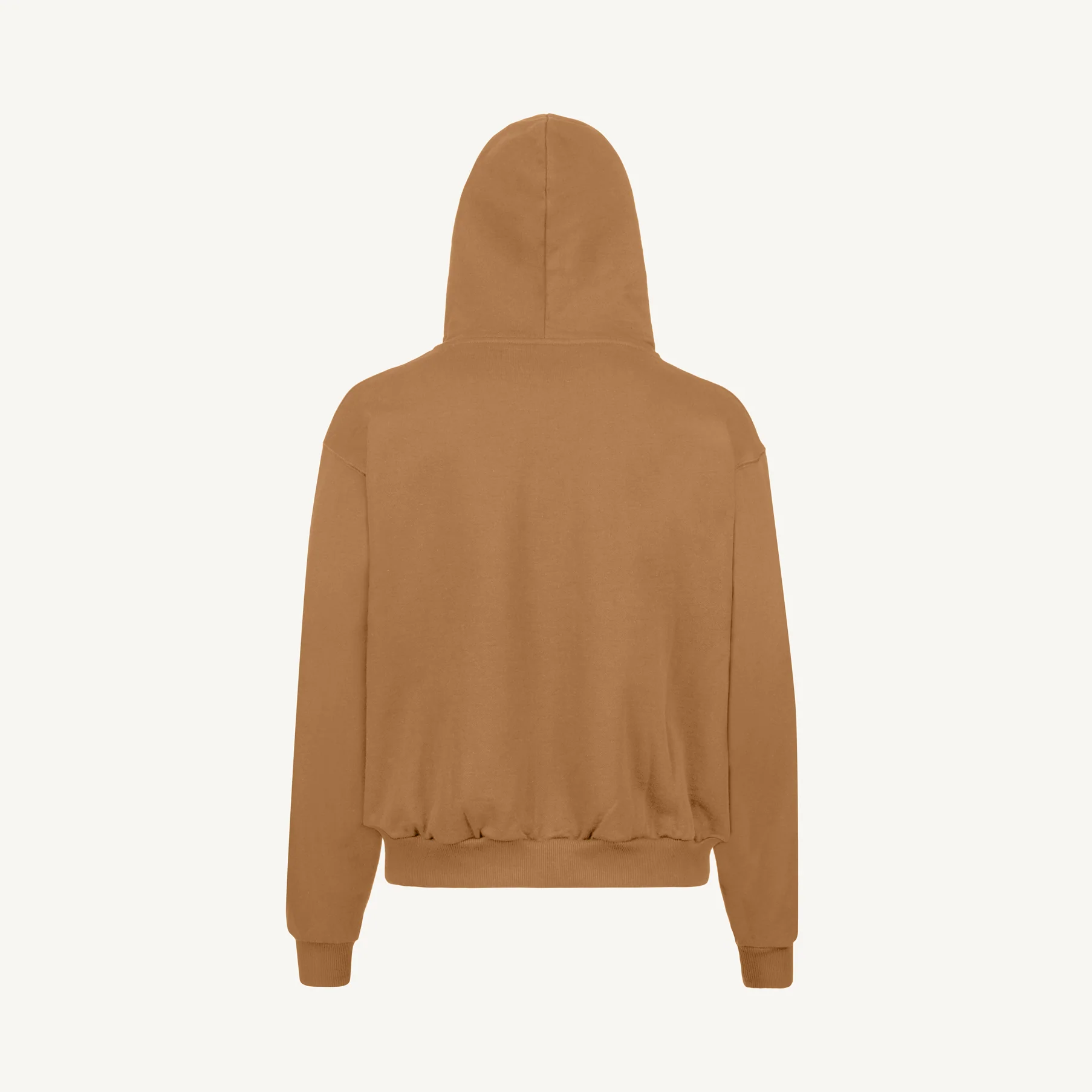 Camel Oversized Zipped Hoodie - Image 4