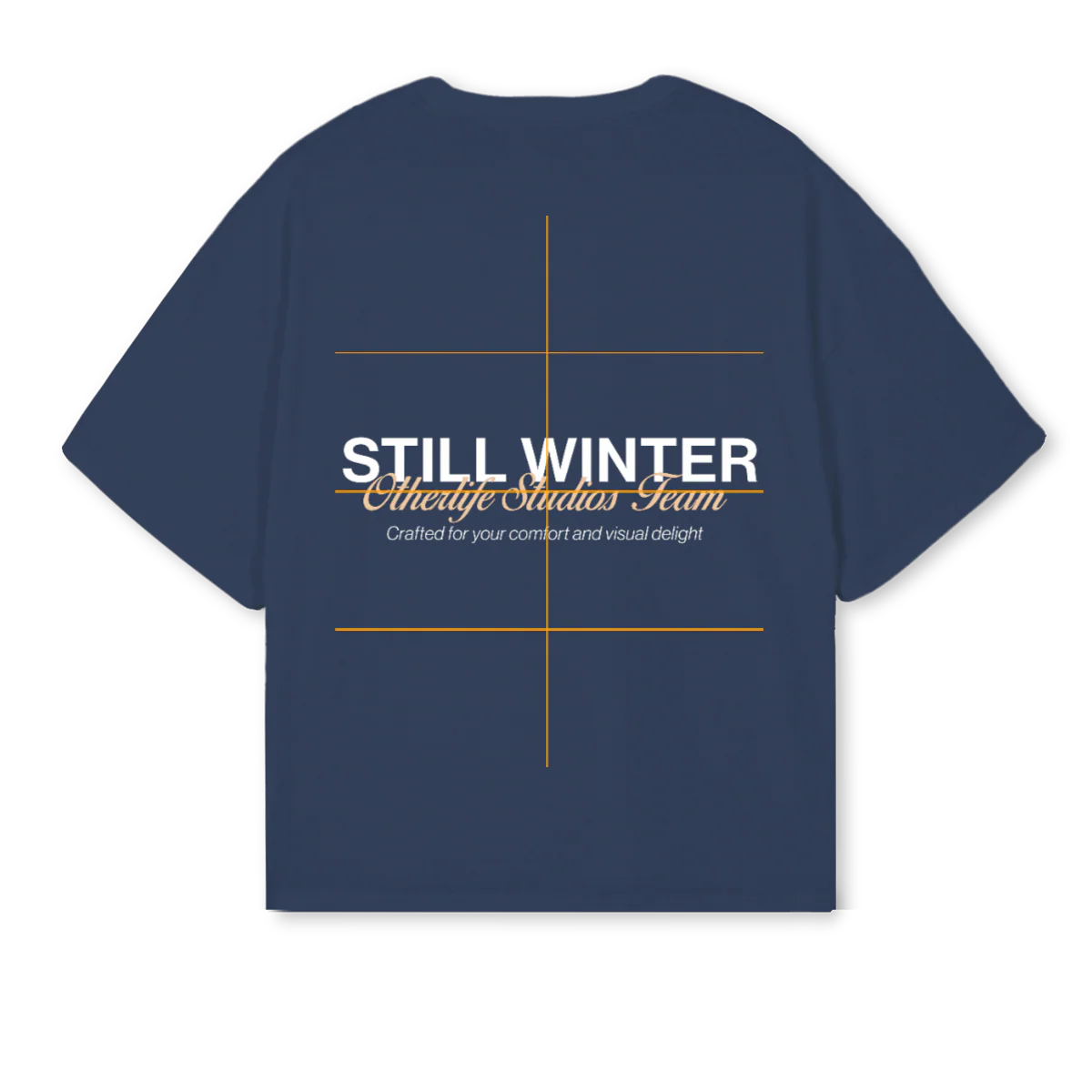 CAMIAZULMARINO Navy Blue Oversized Boxy Tee. - Image 2