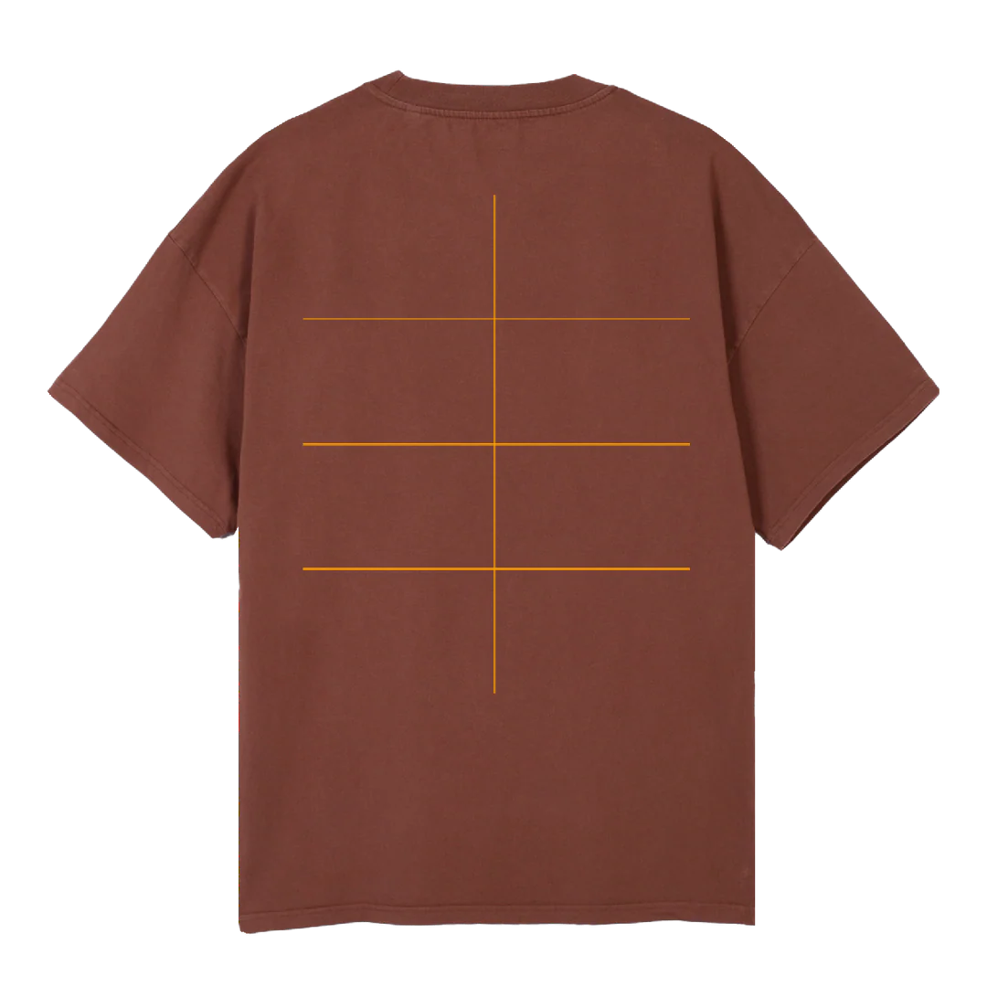 CAMO BALLOON BRN Vintage Brown Oversized Tee. - Image 2
