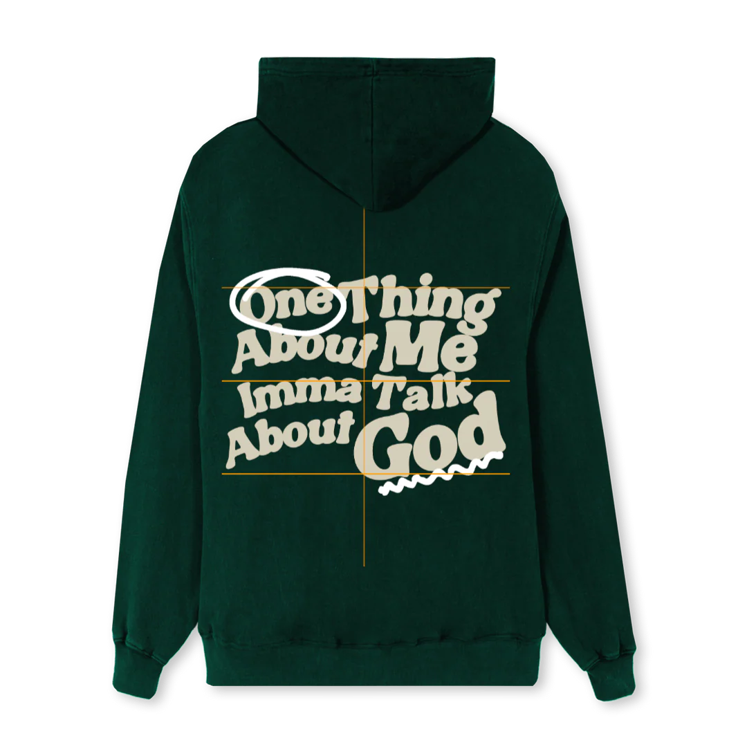 CANDIDCHRISTIANCONVO Wild Green Regular Hoodie. - Image 2