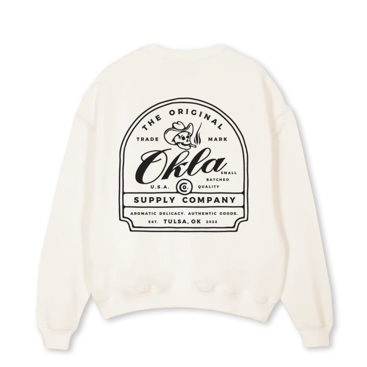 CANDLE BACK Vintage White Oversized Crewneck Sweater. - Image 2