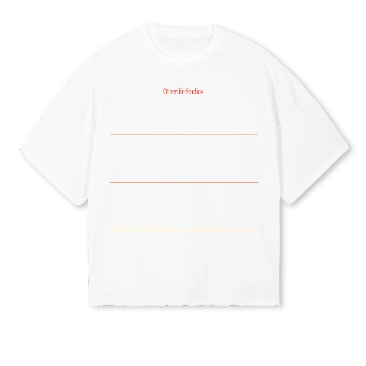 CAPSULAROJA White Oversized Boxy Tee.