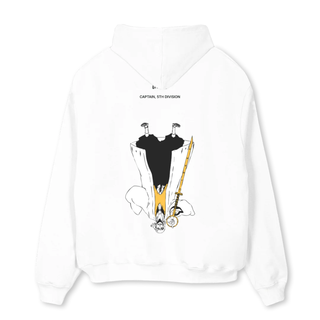 CAPTAIN FIFTH DIVII White Oversized Hoodie. - Image 2