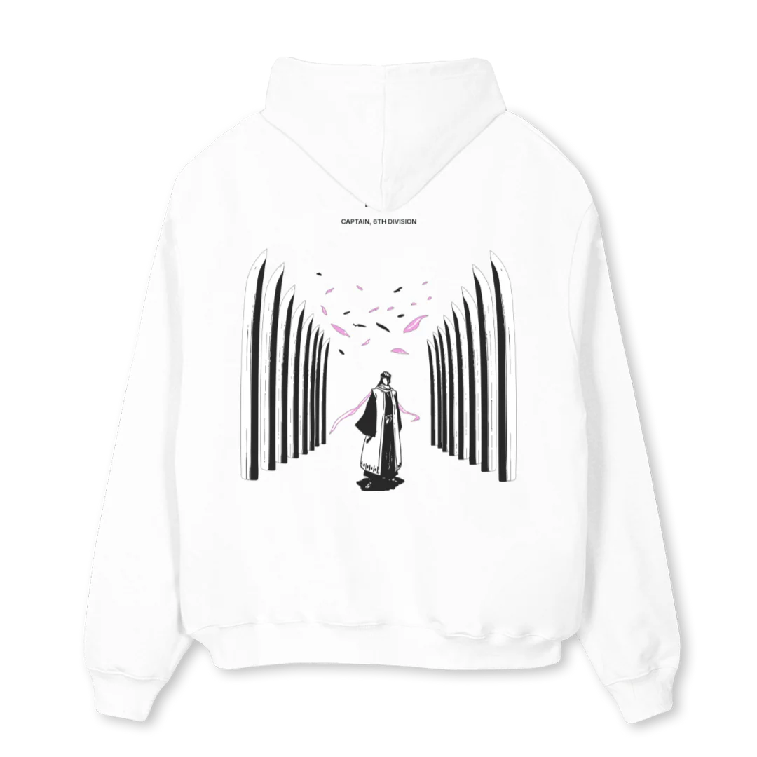 CAPTAIN SIXTH DIVII White Oversized Hoodie. - Image 2