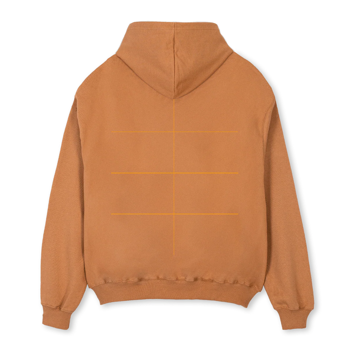 CARAMEL Camel Oversized Zipped Hoodie. - Image 2