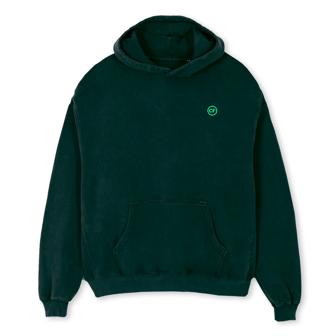 CARBON Wild Green Oversized Hoodie.