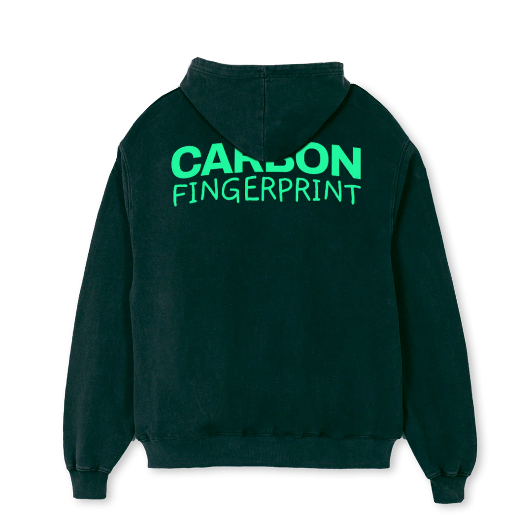 CARBON Wild Green Oversized Hoodie. - Image 2