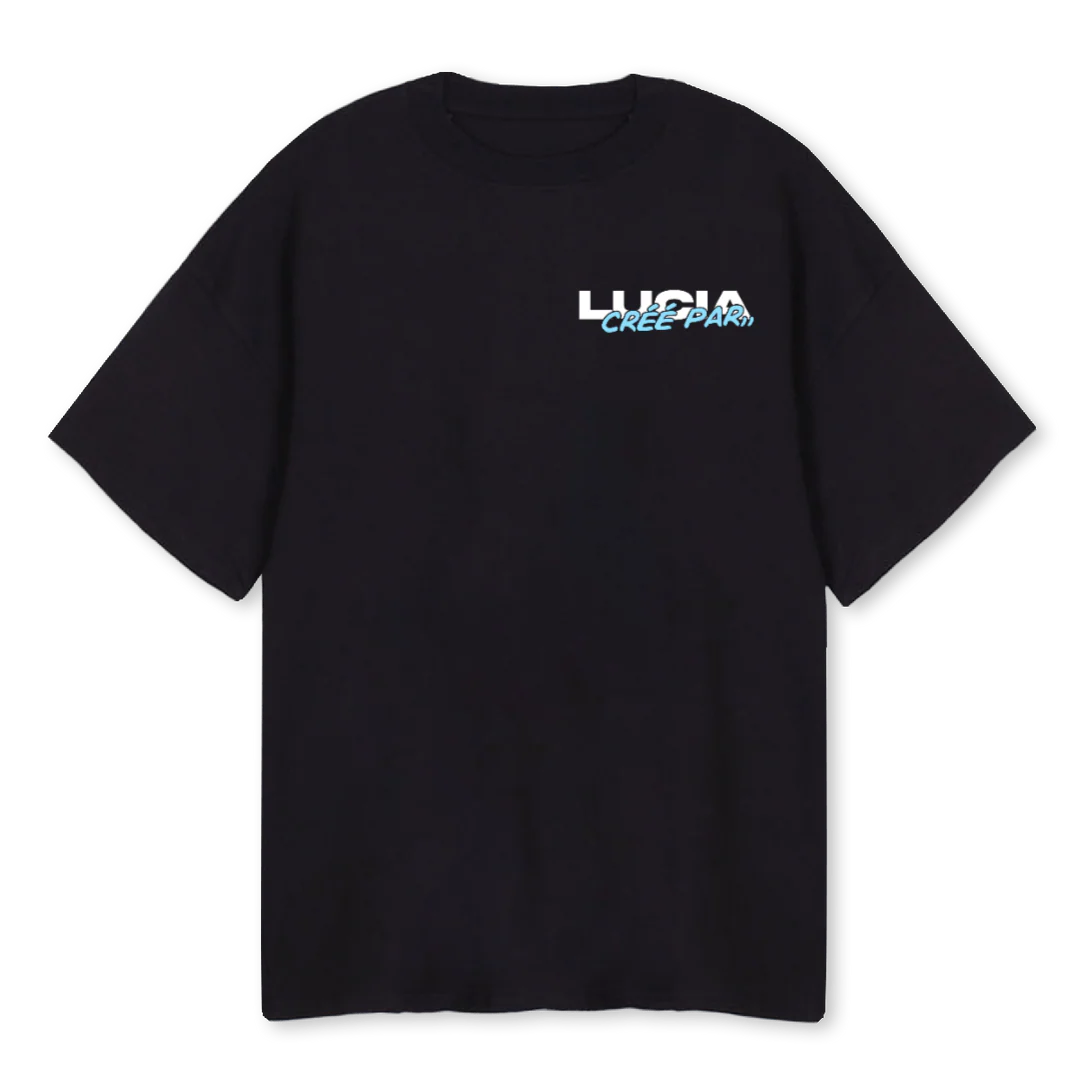 CARIBBEANTEE Black Oversized Tee.
