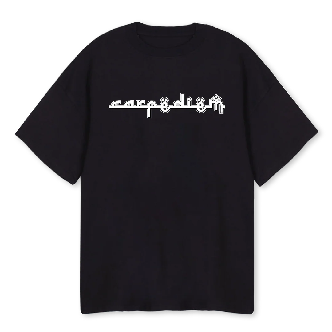 CARPE DIEM TASD Black Oversized Tee.
