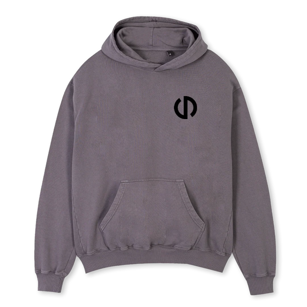 CARPEHOODIE Pigment Grey Oversized Hoodie.