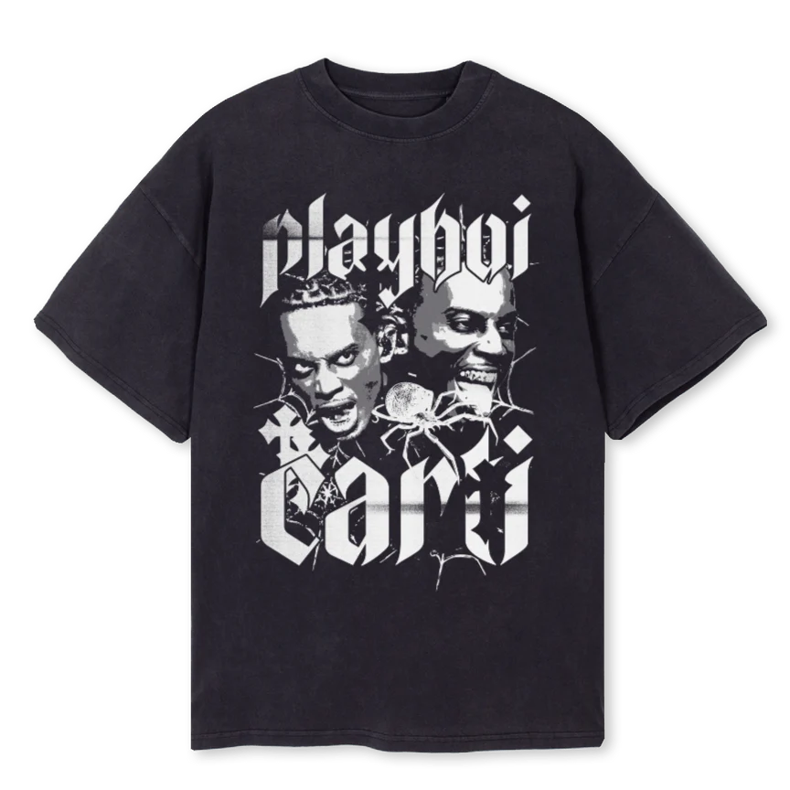 CARTI Vintage Black Oversized Tee.