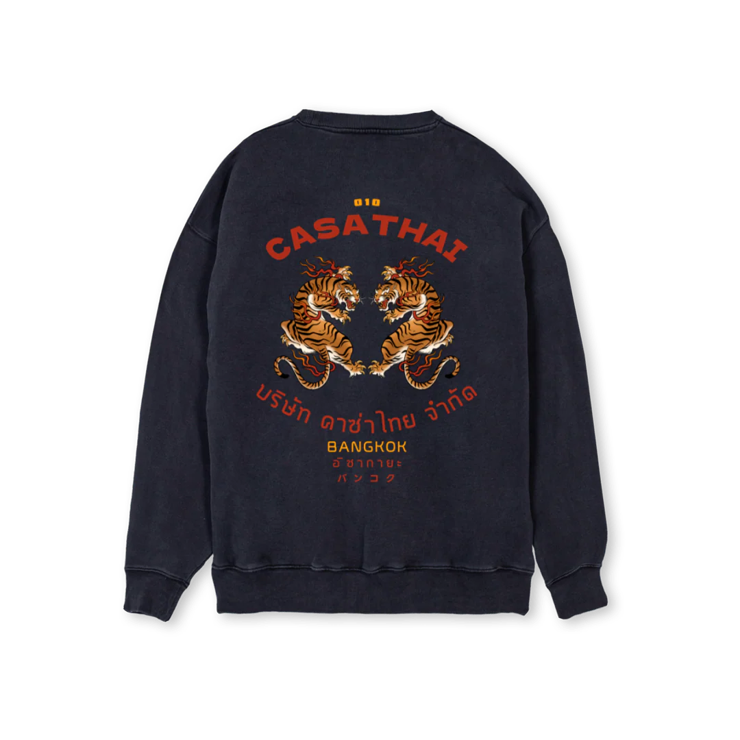 CASATHAIM Vintage Black Regular Crewneck Sweater. - Image 2