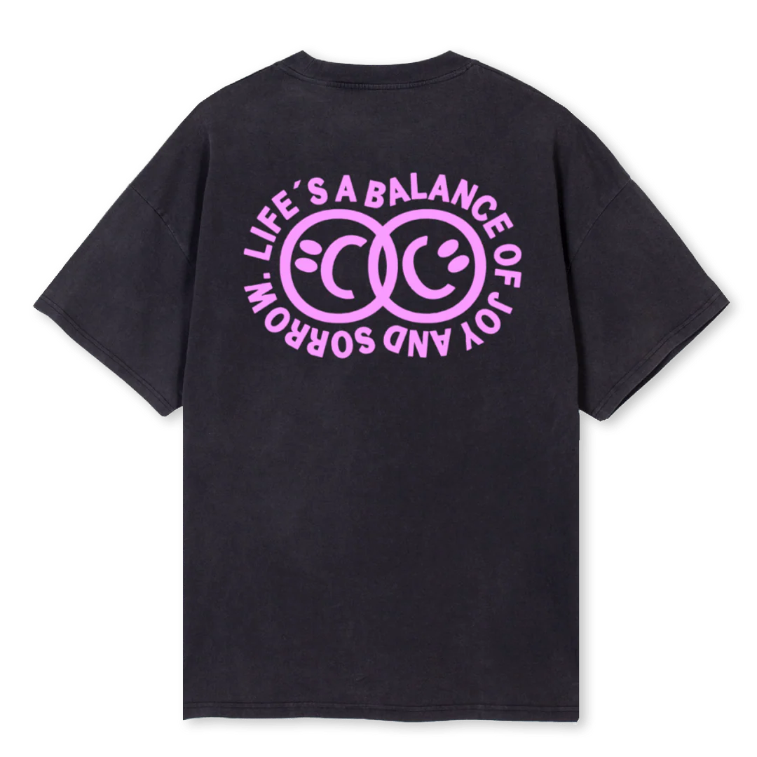 CC SMILY Vintage Black Oversized Tee. - Image 2