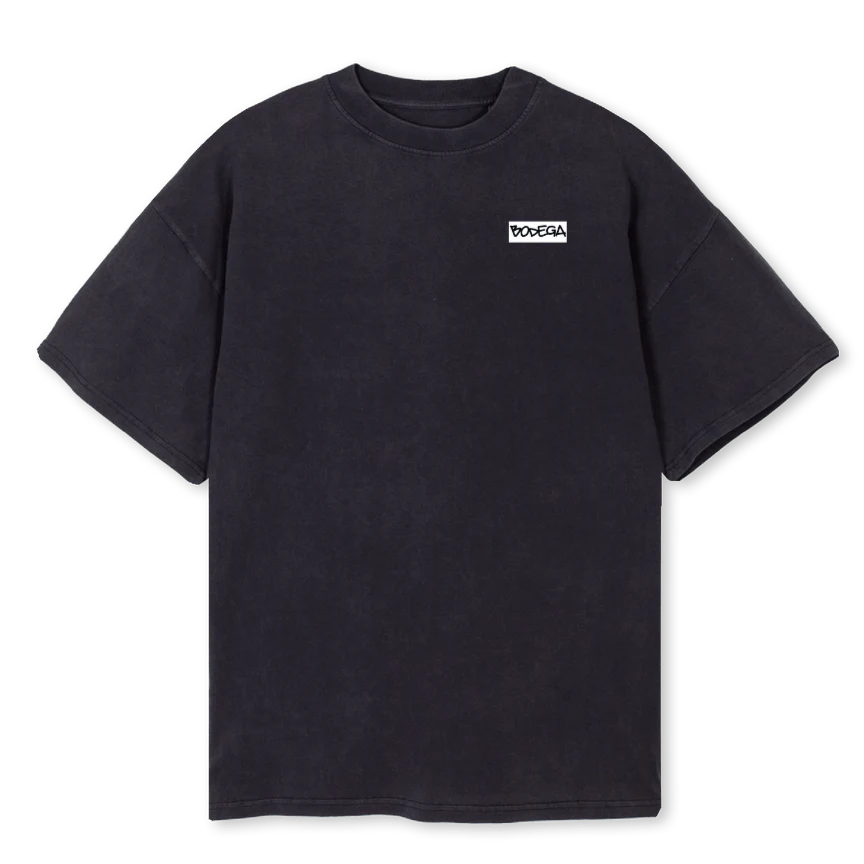 BODEGAMTLMETRO_VB Vintage Black Oversized Tee