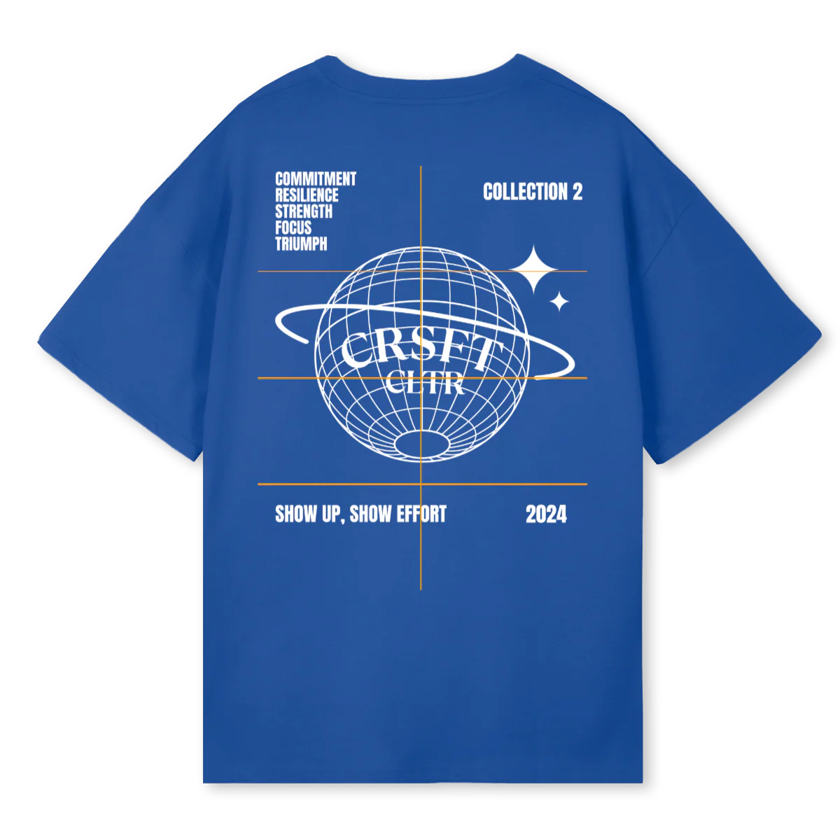 CCC Cobalt Blue Oversized Tee. - Image 2