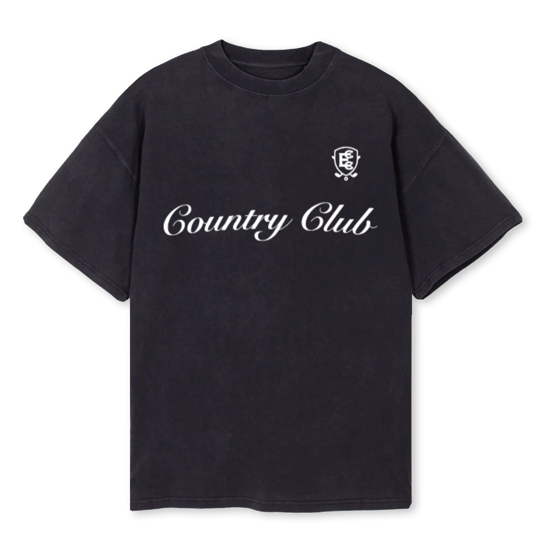 CCMEMBER_2 Vintage Black Oversized Tee.
