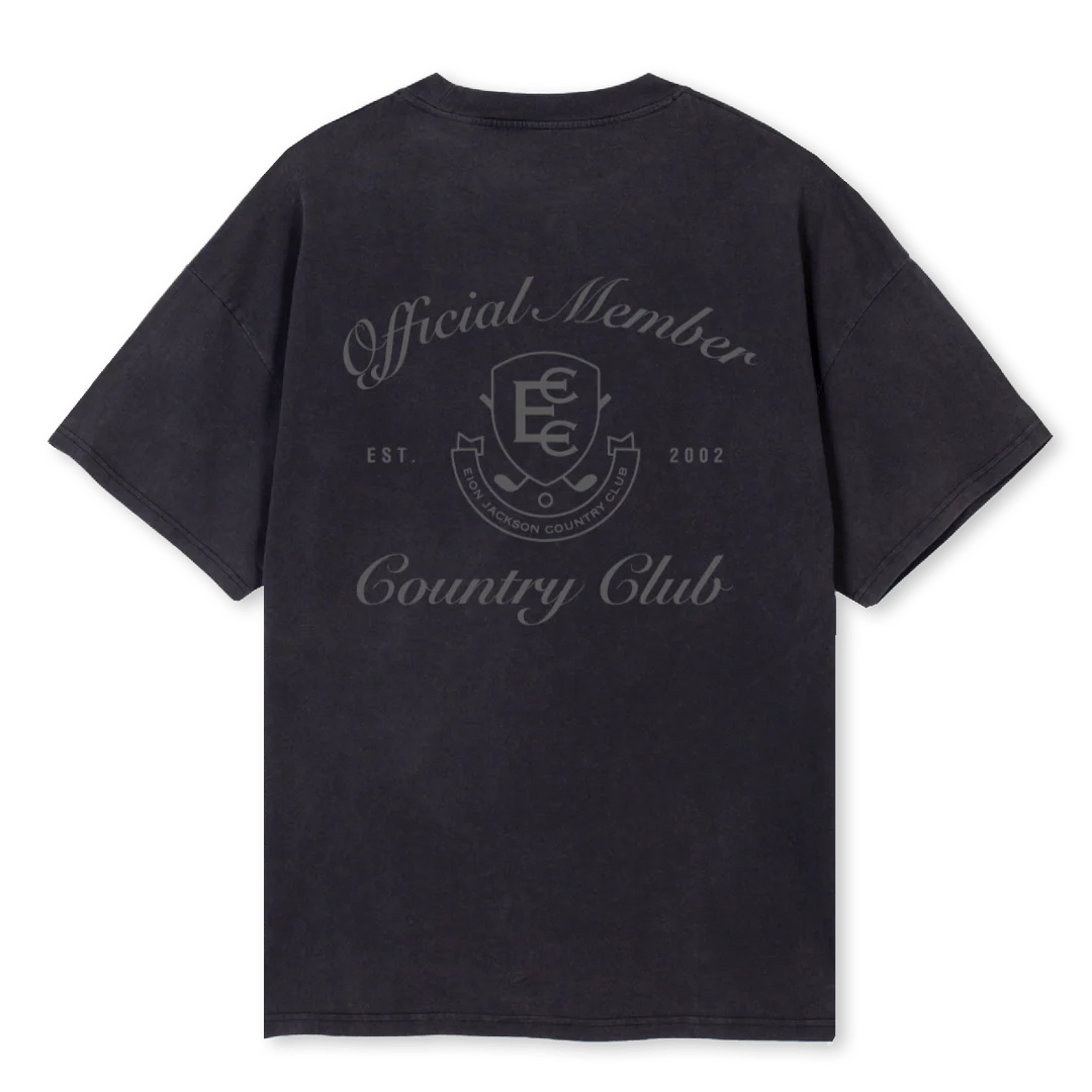 CCMEMBER_2 Vintage Black Oversized Tee. - Image 2