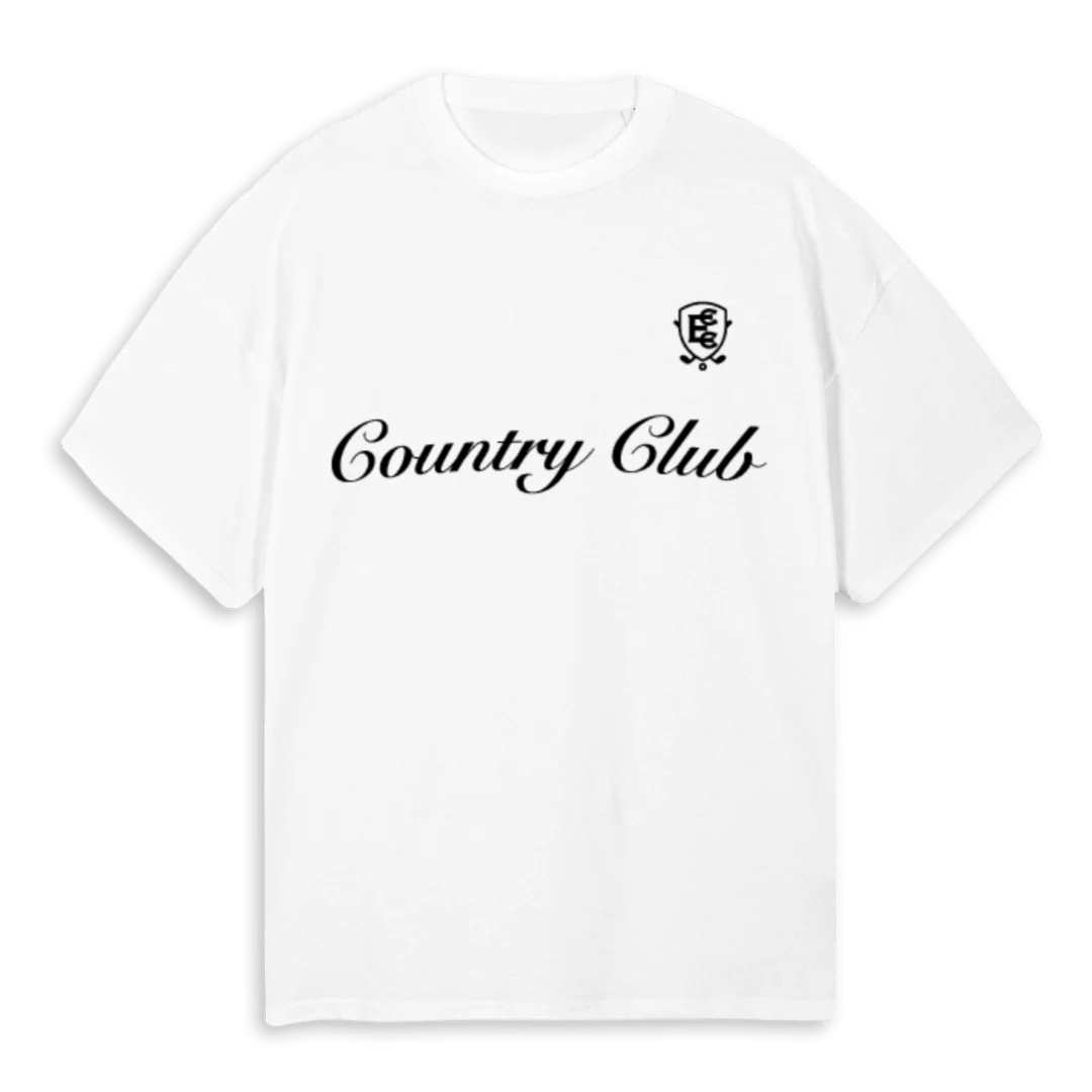 CCMEMBER_1 White Oversized Tee.