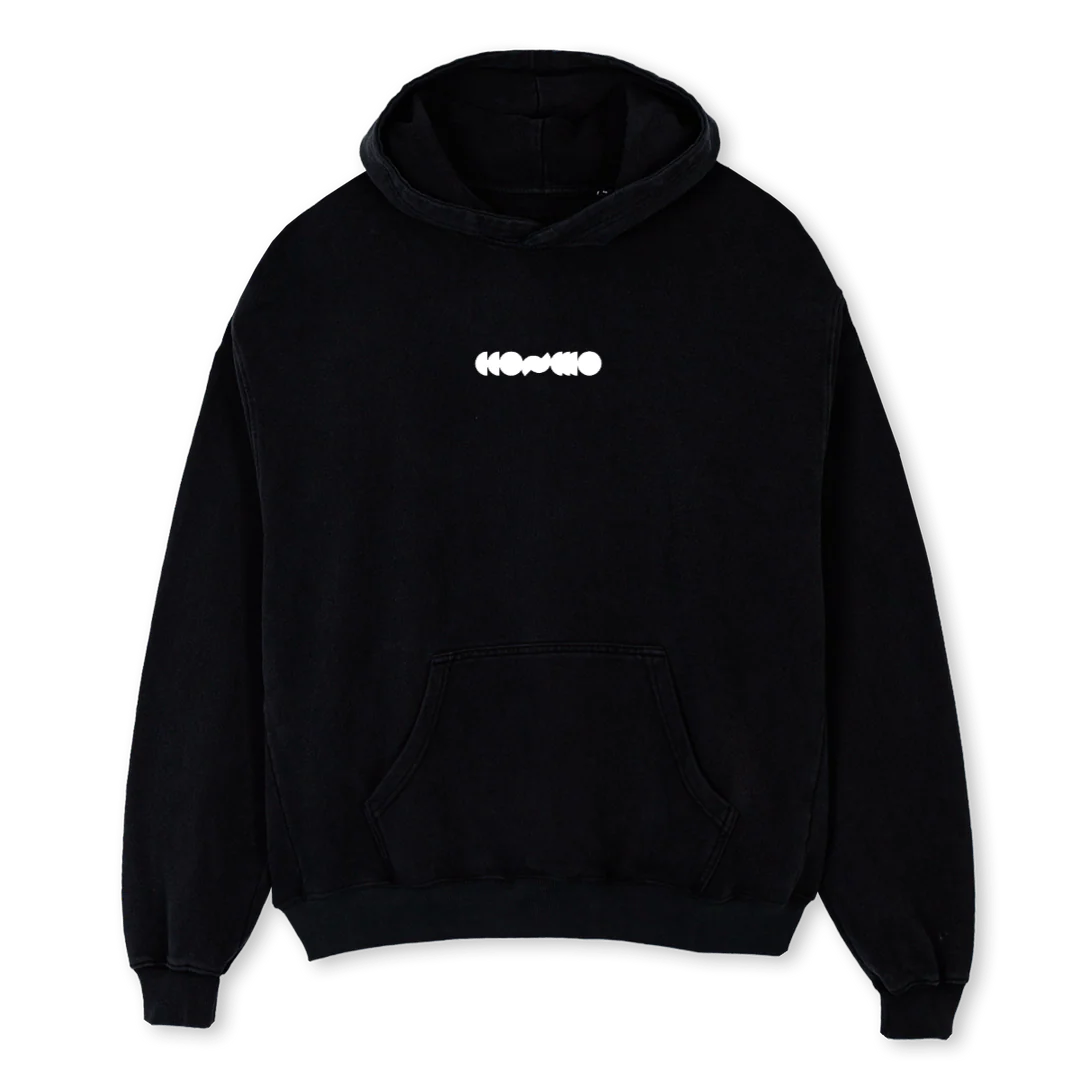 CCOSMOTOURZWEIHOODIE Black Oversized Hoodie.