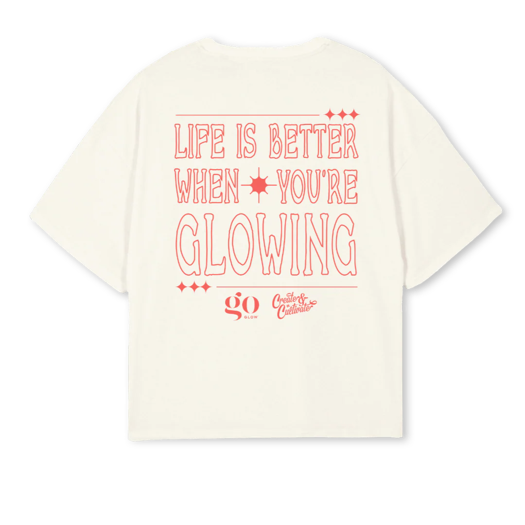 CCSHIRT Cream Oversized Boxy Tee. - Image 2