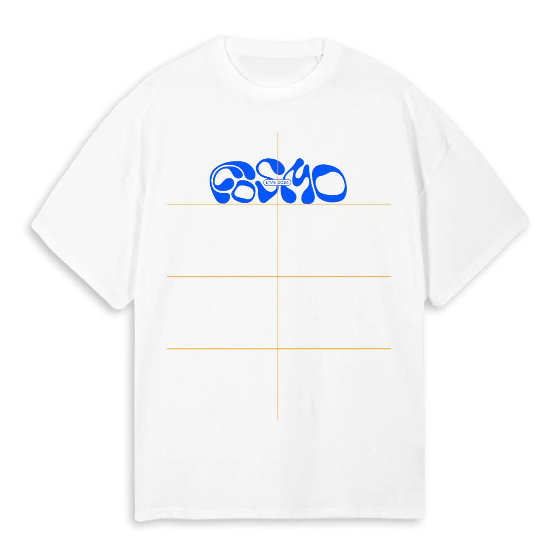 CCTOURMERCHMAXBPI White Oversized Tee.