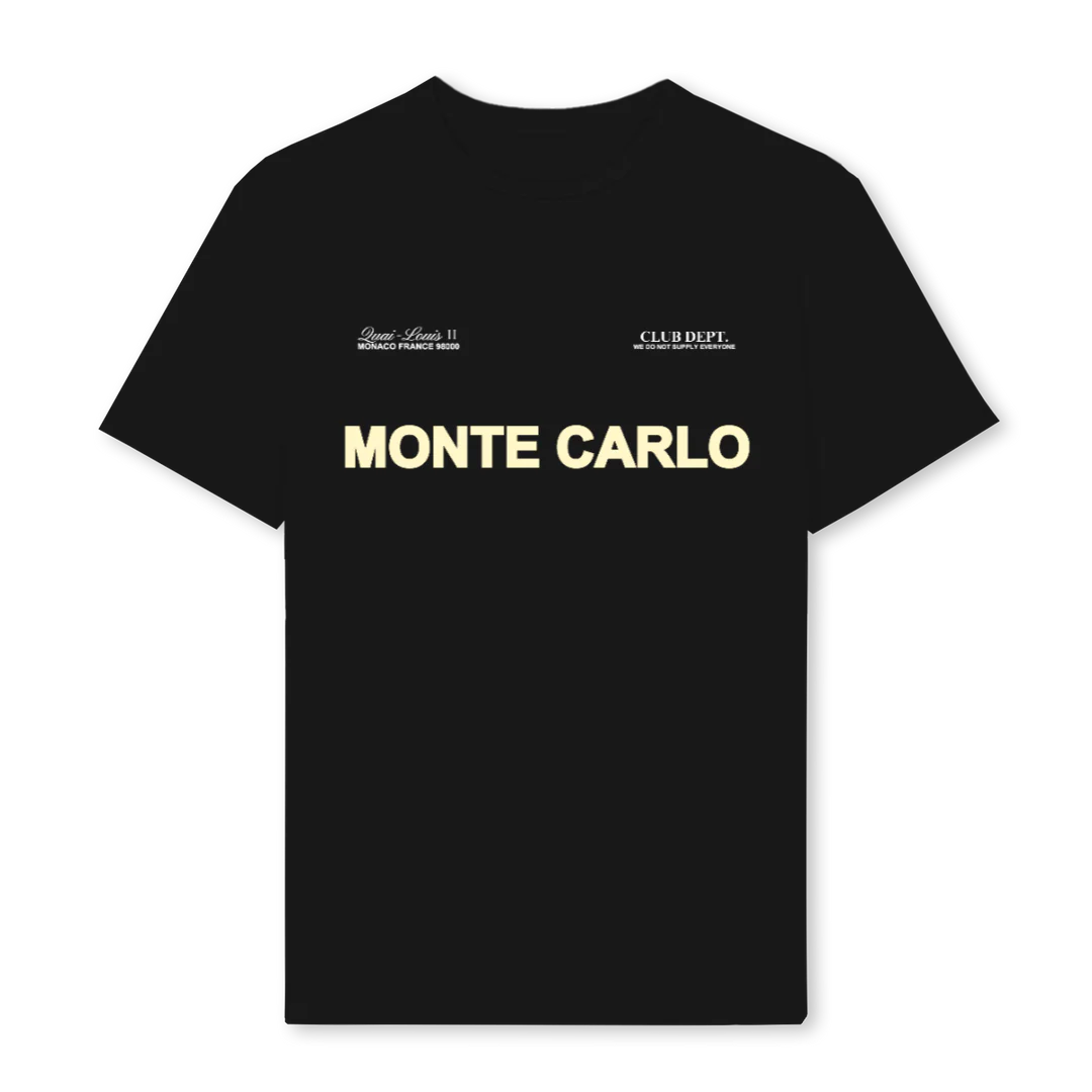 CDMONTECARLO Black Regular Tee.