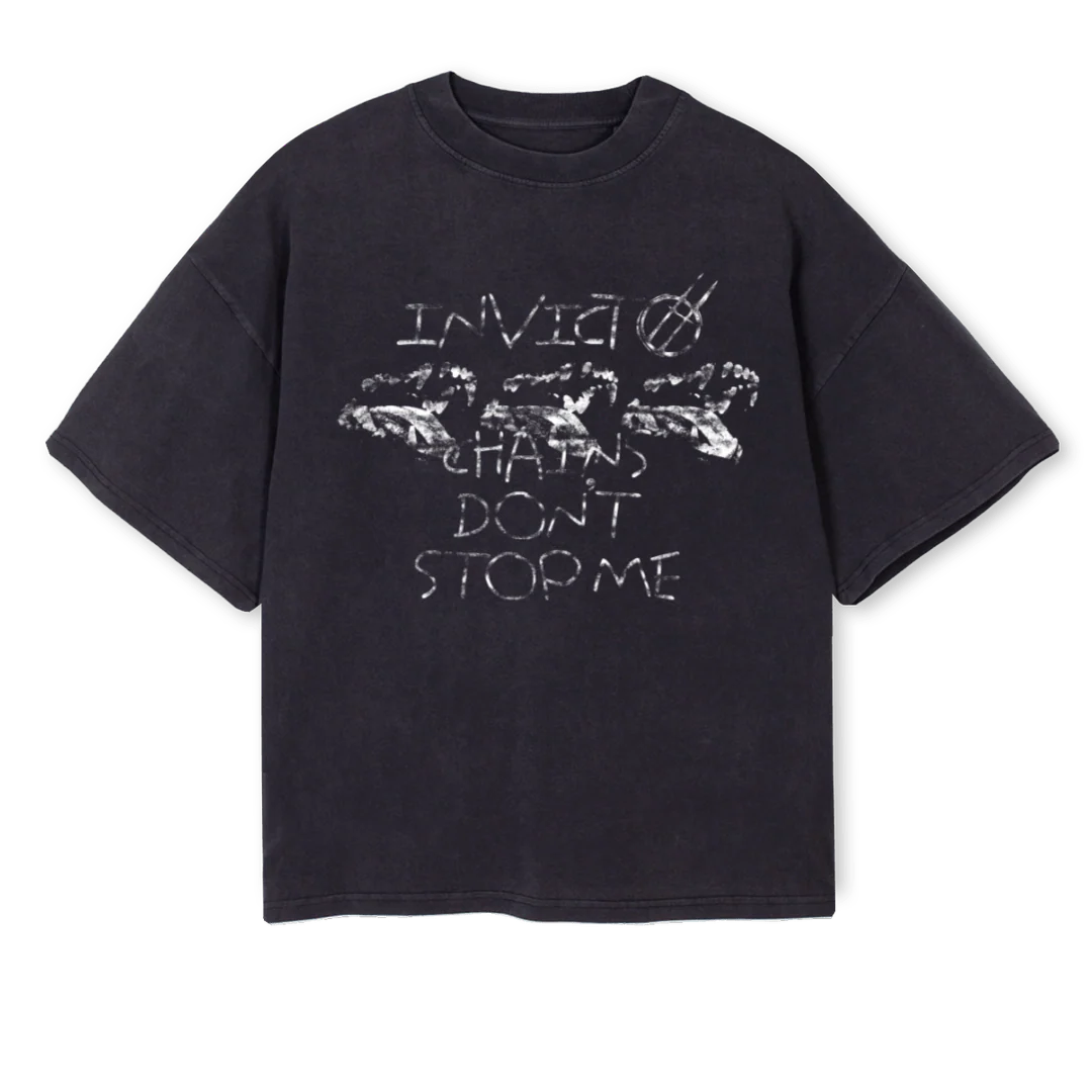 CDSM Vintage Black Oversized Boxy Tee.
