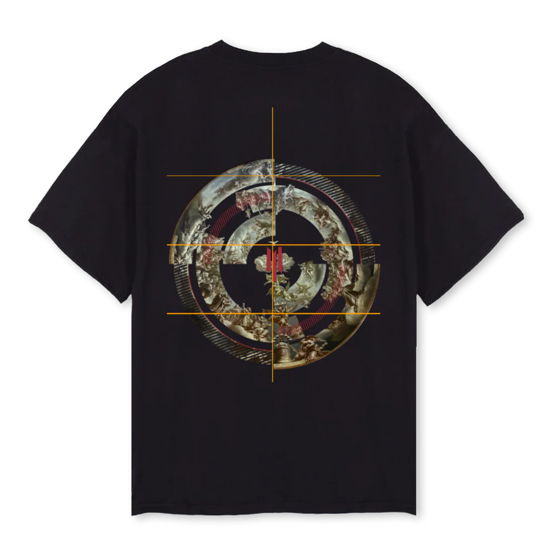 CELESTIAL Black Oversized Tee. - Image 2