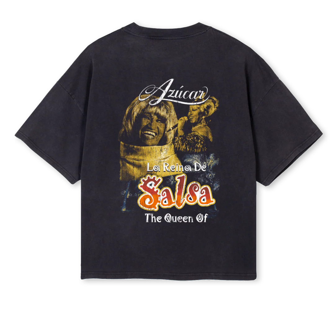CELIAFRONTBACK Vintage Black Oversized Boxy Tee. - Image 2