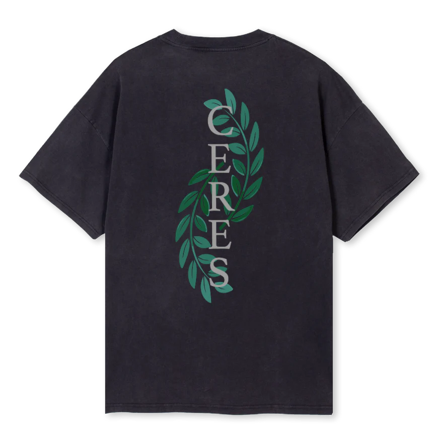 CERES DEC XXIV Vintage Black Oversized Tee. - Image 2