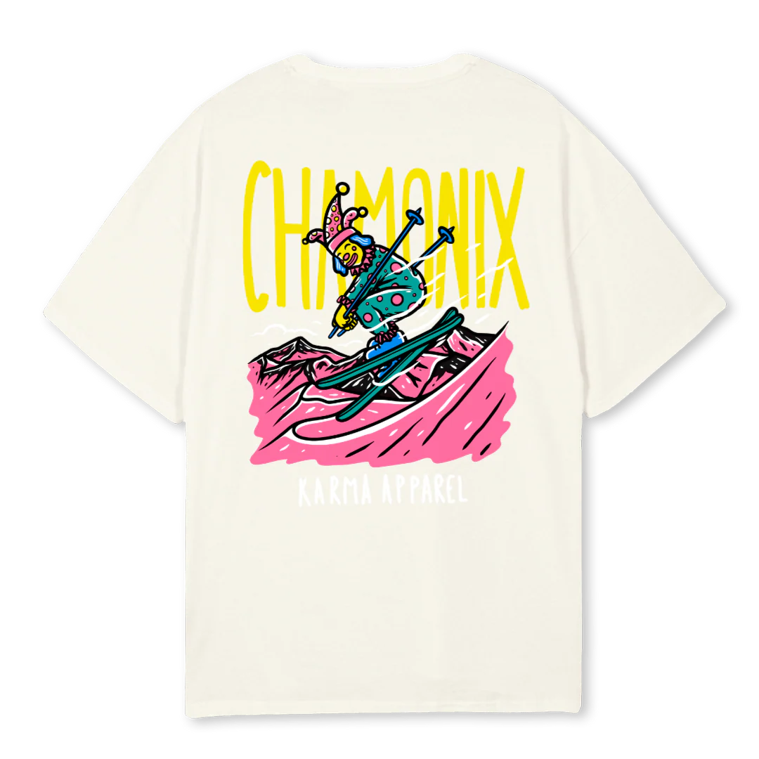 CHAMONIXOVERSIZEDTEE Cream Oversized Tee. - Image 2