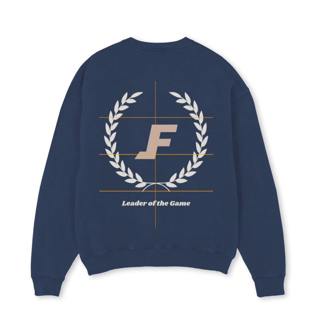 CHAMPIONSWEATER Navy Blue Oversized Crewneck Sweater. - Image 2