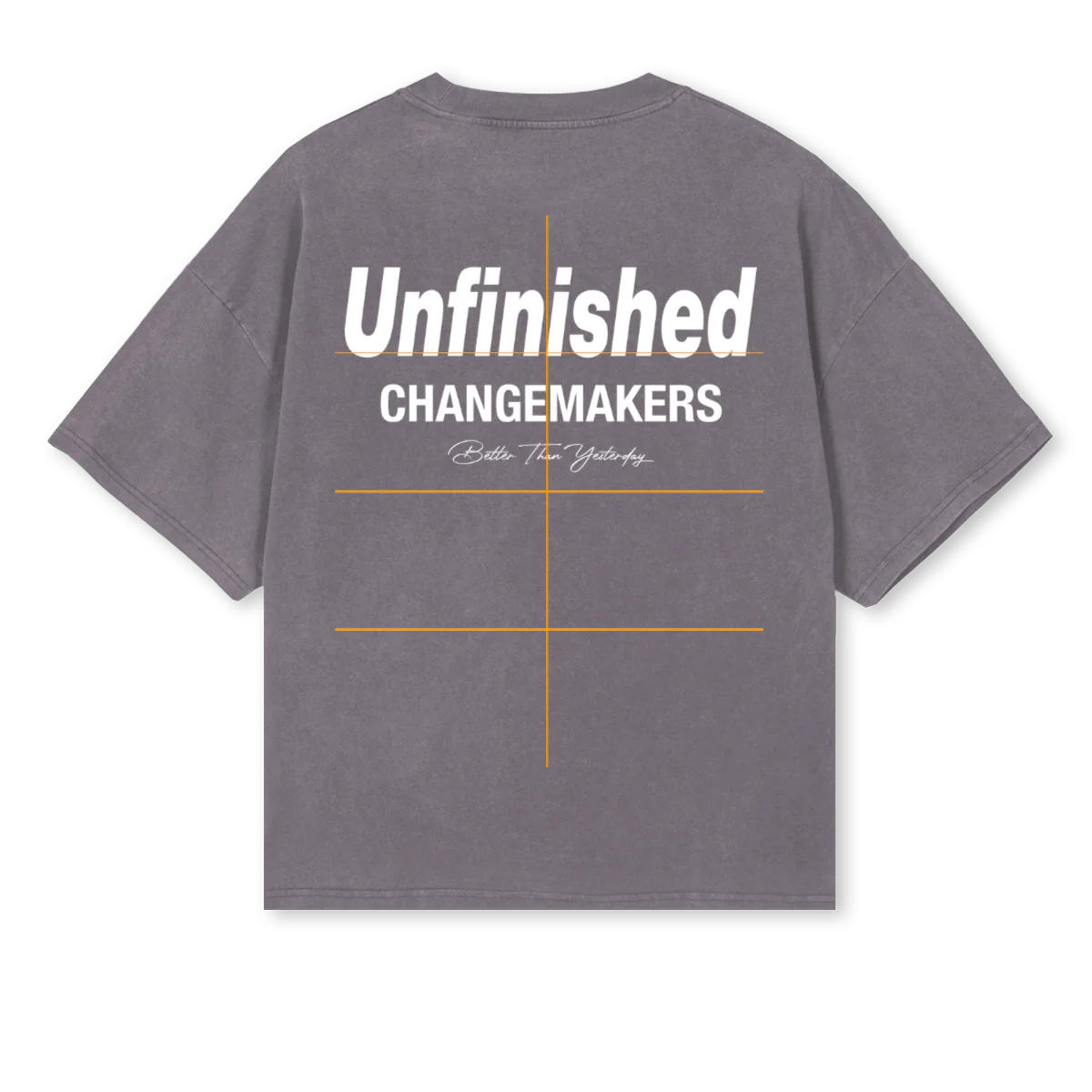CHANGEMAKERS Pigment Grey Oversized Boxy Tee. - Image 2